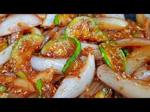 양파 애호박 볶음