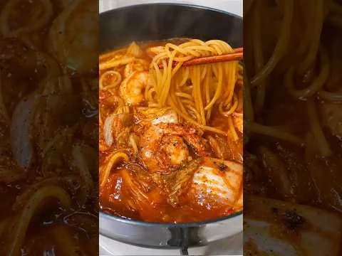 얼큰한 짬뽕 파스타