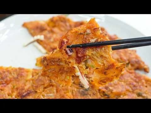 오징어 김치전