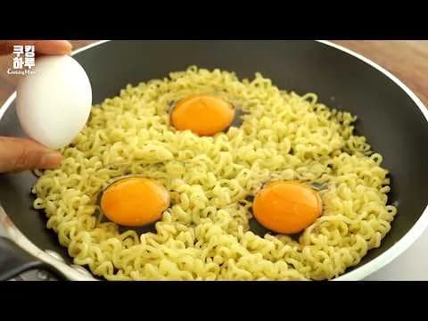 계란 데리야끼 라면